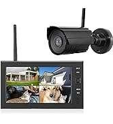 Outdoor Security Camera, Wireless WiFi Home Security Surveillance Bullet Camera, Night Vision, Mo...