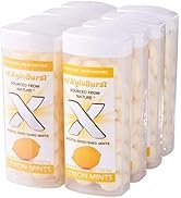 XyloBurst Sugar-Free Xylitol Mint Candy Jars, 60 Pieces Per Jar - Pack of 8 (Lemon)