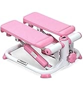 Sunny Health & Fitness Exercise Stepping Machine, Portable Mini Stair Stepper for Home, Desk or O...