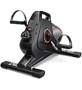 YOSUDA Under Desk Bike Pedal Exerciser - Magnetic Mini Exercise Bike for Arm/Leg Exercise, Desk P...