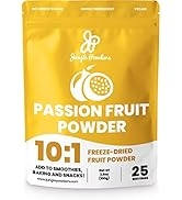 Jungle Powders Passion Fruit Powder 3.5oz, Natural Unsweetened Powdered Freeze Dried Passion Frui...