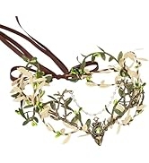 MOSTORY Handmade Forest Leaf Crown - ELf Woodland Hadpiece Fairy Green Branch Tiara Elven Vine Ci...