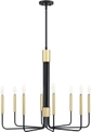 Black Gold Rod 8 Light