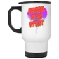 14 Oz White Travel Mug