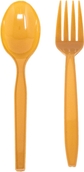 Brown Spoon and Fork Set (48 Each)