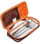 Cabilock Utensil Bag Silverware Case Travel Cookware Kit Storage Bag Tableware Fork Spoon Chopsti...