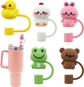 5Pcs Straw Cover Animal shape