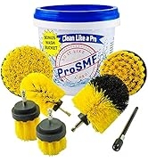 ProSMF - Drill Brush Set - Scrub Brush for Drill - Drill Scrubber Brush Kit for Cleaning - Power ...