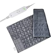 Basalt Stone Heating pad, 1.8lb Weighted Electric Heating Pad for Shoulder,Back Pain and Cramps R...