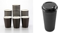 Beverage Cups + Black Lid