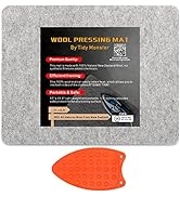 17''x13.5'' Wool Pressing Mat for Quilting, 100% Wool from New Zealand, Portable Felted Wool Iron...