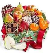 Holiday Treasures Fruit & Sweets Gift Basket