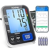 Blood Pressure Monitor for Home Use, RENPHO Wireless Smart BP Monitor Large Cuff with Large Displ...