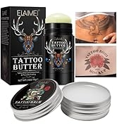 2 Pack Tattoo Aftercare Butter Balm, 100% Natural Organic + Petroleum Free Tattoo Balm, Old & New...