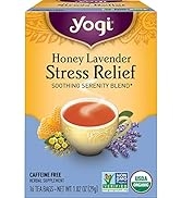 Yogi Tea - Honey Lavender Stress Relief (6 Pack) - Soothing Serenity Blend with Lavender, Chamomi...