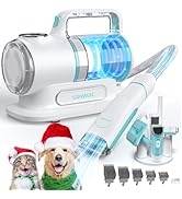 SIMWAL Pet Grooming Vacuum,Dog Grooming Kit, 6 in 1 Dog Vacuum Brush for Shedding Grooming with V...