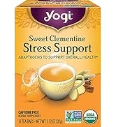 Yogi Tea - Sweet Clementine Stress Support (6 Pack) - Adaptogens to Support Overall Health - With...