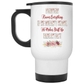 14 Oz White Travel Mug