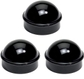 1 7/8" Round Post Cap - Black (3pcs)