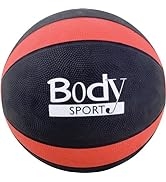 Body Sport Medicine Ball – Weighted Exercise Ball – at-Home Gym Equipment – Fitness Workout Ball ...