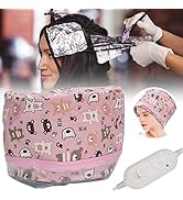 Hair Care Thermal Steamer Cap, Hair SPA Cap, Electric Hair Heater Cap Adjustable Oil Treatment St...