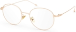 Rose Gold Frame,transparent Lens