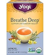 Yogi Tea - Breathe Deep - Supports Respiratory Health with Eucalyptus, Thyme, and Mullein Leaves ...