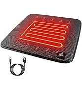 ROADDPMATE USB Heated Seat Cushion Heated Stadium Cushion Portable Heating Pad for Outdoor Sports...