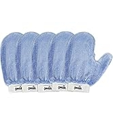 CleanAide Microfiber Terry Weave Mitt with Thumb and Elastic Wrist Cuffs, Pack of 5