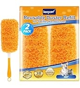 KEEPOW Reusable Microfiber Duster Refill Compatible with Swiffer Hand Duster, Heavy Duty Duster R...