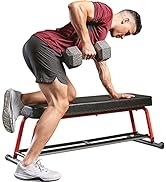 Sunny Health & Fitness Weight Bench for Heavy Duty Workouts, Exercise, Strength Training, Lifting...