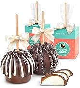 Milk & Dark Decadence Chocolate Dipped Caramel Apples Pair