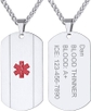 09--Dog Tag-Vertical stripes (silver)