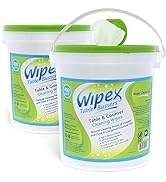 Wipex Table Bussers Natural Table & Counter Cleaning Wipes, Cloth made with Vinegar, Propolis, Cl...