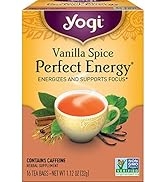 Yogi Tea - Vanilla Spice Perfect Energy Tea (6 Pack) - Energizes and Supports Focus with Assam Bl...