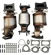 Uritue Complete Catalytic Converters 45131+45132+16447 Replacement for 2009-2015 Honda Pilot 3.5L