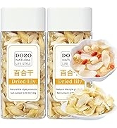 DOZO Dried Lily Bulb 260g/9.17oz Dried Lily Bai He Edible Dried Lily Healthy Food 龙牙百合 特级无硫百合干 天然...