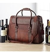 Wine Enthusiast BYO Leather Wine Bag