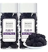 DOZO Dried Dark Plum Fruits Dried wumei 400g （200g*2）14.1oz Scented tea,Fruit tea, Can make homem...