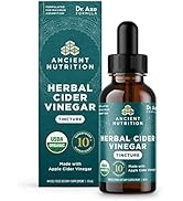 Herbal Apple Cider Vinegar Supplement with Superfood & Antioxidants by Ancient Nutrition, Organic...