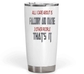 20 Oz White Fat Tumbler