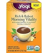 Yogi Tea - Rich & Robust Morning Vitality (6 Pack) - With Adaptogens to Support Overall Health - ...