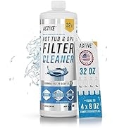 ACTIVE Spa Hot Tub Filter Cleaner - 32oz (2-4 Uses) Cleaning Soaking Solution, Hot Tubs & Pool Ca...