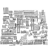 PTNHZ 304 Stainless Steel 662 Piece Polished Bolt Screw Kit Fastener Nut Gasket Washer Set Compat...