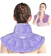 SuzziPad Microwave Heating Pad for Neck and Shoulders, Microwavable Neck Wrap for Neck Pain Relie...