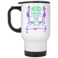 14 Oz White Travel Mug