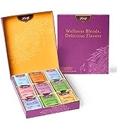 Yogi Organic Tea Sampler Gift Box (45 Tea Bags) – Assorted Delicious Wellness Teas – 9 Favorite H...