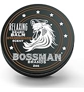 Bossman Relaxing Beard Balm - Tamer, Thickener, Relaxer and Softener Cream and Beard Care Product...