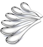 Soup Spoons, AOOSY Stainless Steel 18/10 Korean Spoons, Asian Soup Spoons, 6.3 inches Heavy Duty ...