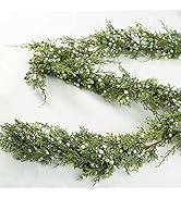 Vinyl Juniper Berry Garland by Factory Direct Craft - Weather Resistant Cedar Juniper Garland for...